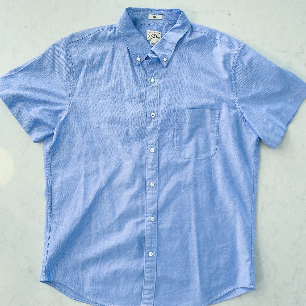 J. Crew Short Sleeved Oxford--SLIM FIT